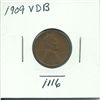 Image 1 : 1909 VDB Lincoln Wheat Cent
