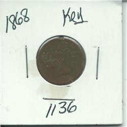 1868 Indian Head Cent Key Date