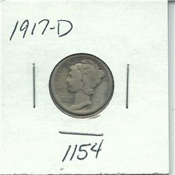 1917-D Mercury Dime