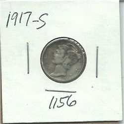 1917-S Mercury Dime