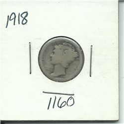 1919 Mercury Dime