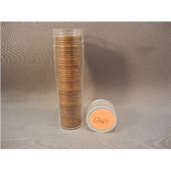50 Lincoln Wheat Cents Mixed Dates - 1917 to 1941