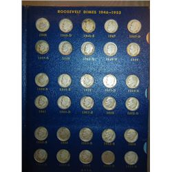 48 - Silver Roosevelt Dimes 1946 to 1964-D & 12 Clad Dimes 1965 to 1972