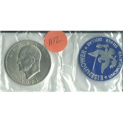 1971 Eisenhower Uncirculated 40% Silver Dollar