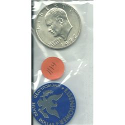 1972 Eisenhower Uncirculated 40% Silver Dollar