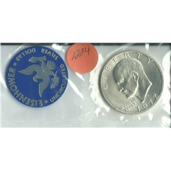 1972 Eisenhower Uncirculated 40% Silver Dollar
