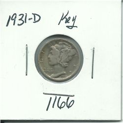 1931-D Mercury Dime Key Date