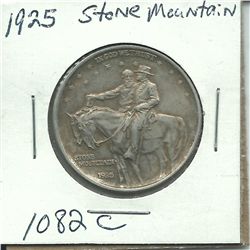 1925 Stone Mountain Comm. Half Dollar 90% Silver