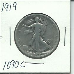 1919 Walking Liberty Half Dollar