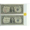 Image 1 : Two - 1957 One Dollar Silver Certificates