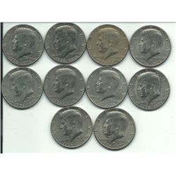 10 - 1976 Kennedy Half Dollars