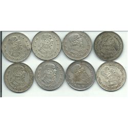 8 - Mexican Silver Pesos