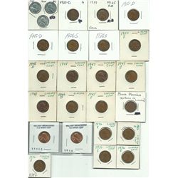 24- Lincoln Wheat Cents Mixed Dates