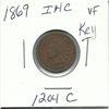 Image 1 : 1869 Indian Head Cent Key Date VF
