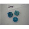 Image 1 : 21.25 carat Druzy Solar Quartz extremely vivid colors!!!! This is a package of 3 gems.