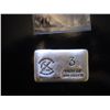 Image 1 : 3 troy ounce silver bar, old pour/loaf pour style, made by Colorado local refiner!!Very Collectible!