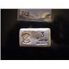 Image 1 : 3 troy ounce silver bar, old pour/loaf pour style, made by Colorado local refiner!!Very Collectible!