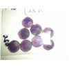 Image 1 : 25.60 carat package of 8 Amethyst Diamond cut circles