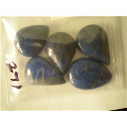 54.00 carat pack of 5 Lapis very nice gemstones