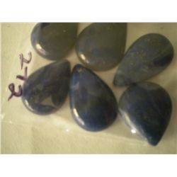 51.60 carat package of 6 Lapis
