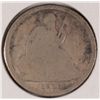 Image 1 : 1838-0 SEATED DIME (NO STARS) AG/G