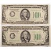 Image 1 : ( 2 ) 1934 $100.00 FEDERAL RESERVE NOTES, CONSECUTIVELY NUMBERED, BOTH AU!
