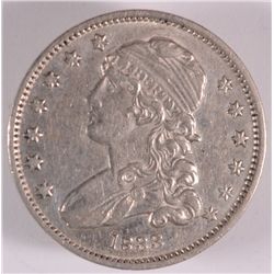 1833 BUST QUARTER AU 50