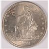 Image 1 : 1877-S TRADE DOLLAR, MS-64++  ( cleaned )  SUPER LUSTRE WHITE!!GREAT EYE APPEAL!