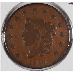 1830 LARGE CENT F/VF
