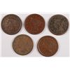 Image 1 : (5) 1851 LARGE CENTS