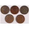Image 2 : (5) 1851 LARGE CENTS