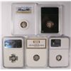 Image 2 : (5) SLABBED PROOF ROOSEVELT DIMES (02-S, 03-S, 04-S, 06-S, 11-S)