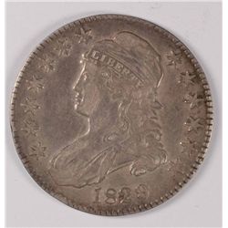 1829 BUST HALF DOLLAR VF+