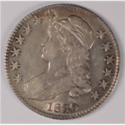 1830 BUST HALF DOLLAR AU+