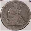 Image 1 : 1861-O SEATED HALF DOLLAR GOOD (TOUGH DATE)
