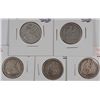 Image 1 : (5) 1856 SEATED QUARTERS