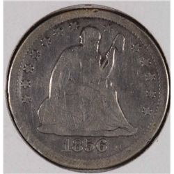 1856-O SEATED QUARTER VG