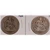 Image 1 : (2) SEATED HALF DOLLARS (55, 56)