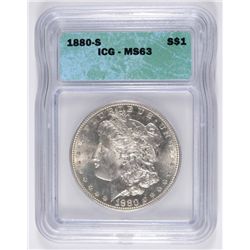 1880-S MORGAN DOLLAR ICG MS-63