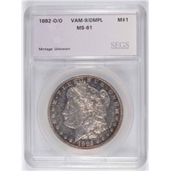 1882-O/O MORGAN DOLLAR SEGS MS-61 DMPL (VAM-9)