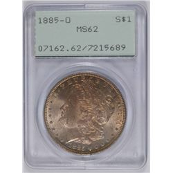 1885-O MORGAN DOLLAR PCGS MS-62 OGH