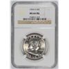 Image 1 : 1954-D FRANKLIN HALF DOLLAR, NGC MS-64 FBL