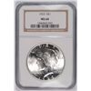 Image 1 : 1923 PEACE SILVER DOLLAR, NGC MS-64 BLAST WHITE!!