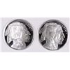 Image 1 : ( 2 ) HALF OUNCE .999 BUFFALO SILVER ROUNDS