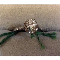 Vintage Estate 18kt Gold Ladies Diamond Ring