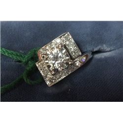 Vintage Estate 14kt Gold Ladies Diamond Ring