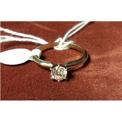Estate 14kt White Gold Diamond Ring
