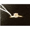 Image 4 : Estate 14kt Gold Ladies Ring with Diamond Solitaire