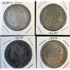 Image 1 : 4 Morgan Silver Dollars