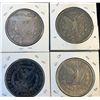 Image 2 : 4 Morgan Silver Dollars